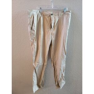 Lacoste Men's Khaki Classic Fit Zip Fly Chino Slacks Pants Size 40